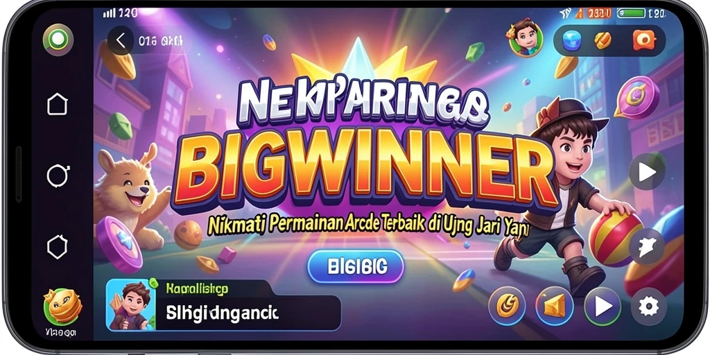 Tampilan gameplay seru dari BIGWINNER dengan aksi Arcade yang menarik.
