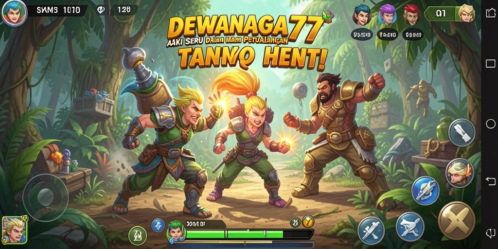 Tampilan gameplay seru dalam DEWANAGA77 yang penuh aksi.