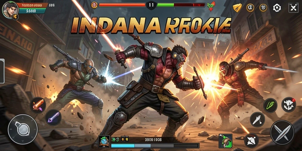 Gambaran gameplay aksi yang mendebarkan di INDAAA.
