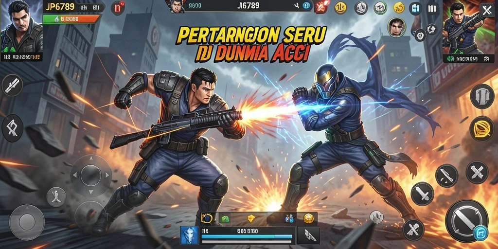 Tangkapan layar gameplay <strong>JP6789</strong> menampilkan aksi pertarungan yang seru dan mendebarkan.