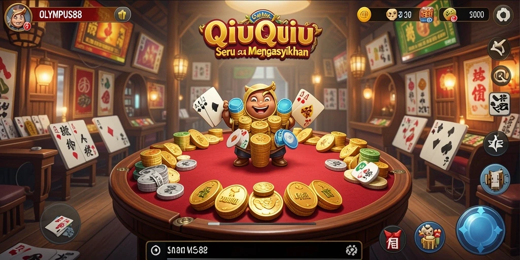 Tampilan gameplay QiuQiu yang menarik di OLYMPUS88.