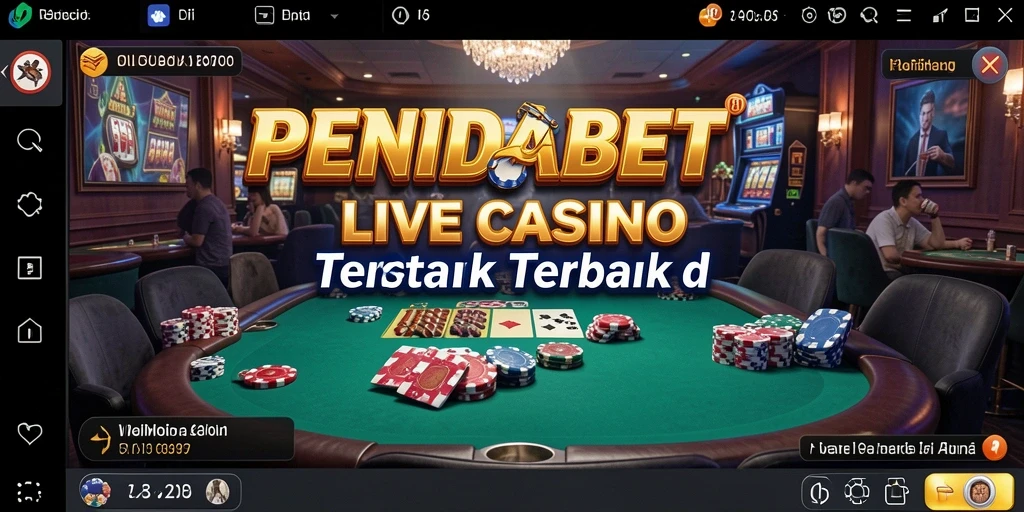 Tampilan gameplay imersif di PENIDABET dengan dealer live.