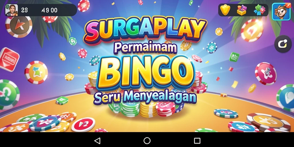 Tampilan gameplay seru dari aplikasi Bingo SURGAPLAY.