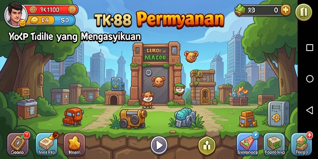 Tampilan screenshot utama TKP188 menampilkan fitur gameplay Idle yang seru.