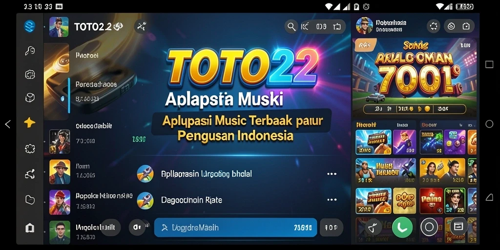 Tampilan gameplay TOTO22 dengan berbagai pilihan lagu menarik.